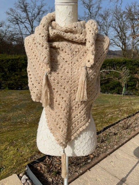 Chèche /Châle Beige