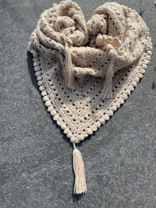 Chèche /Châle Beige 