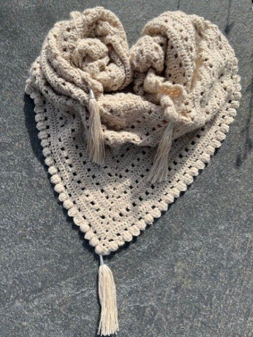 Chèche /Châle Beige 