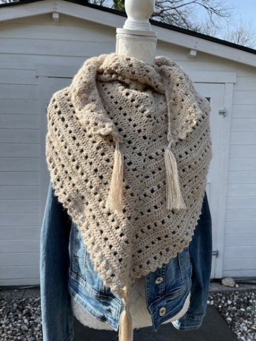 Chèche /Châle Beige 