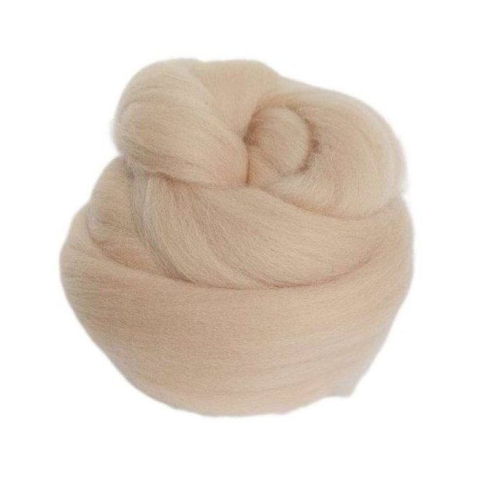 Laine peignée Beige 