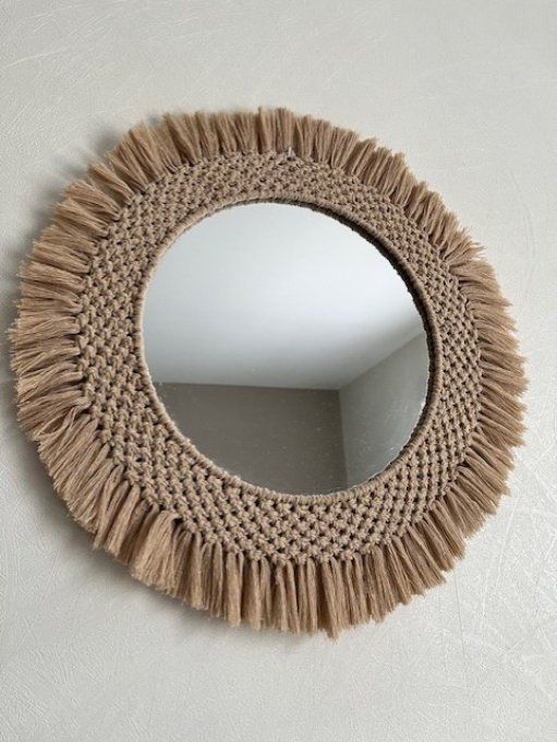 Miroir Beige / Miroir Rose / Miroir Terracotta /Miroir Blanc /Miroir vieux rose 45 cm