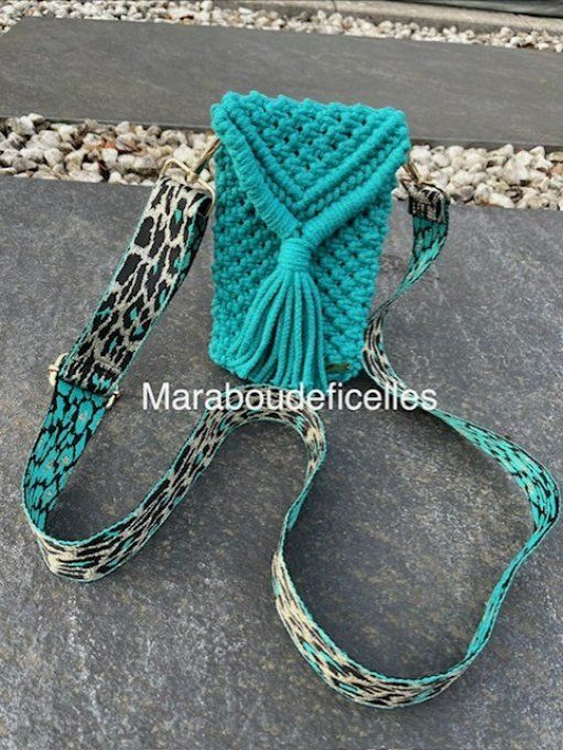 Pochette de téléphone émeraude 