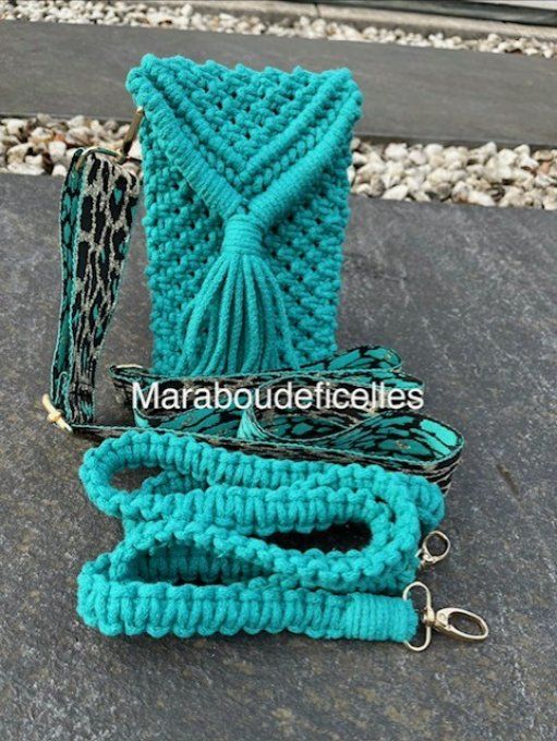 Pochette de téléphone émeraude 