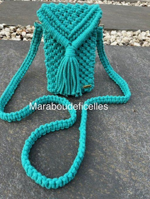 Pochette de téléphone émeraude 